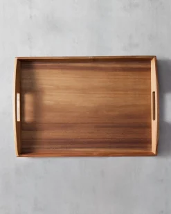 Balsam Hill Acacia Wooden Serving Trays Discount