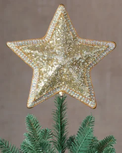 Balsam Hill All Over Beaded Star Christmas Tree Toppers Sale