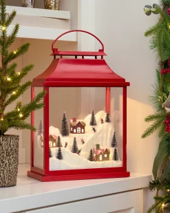 Balsam Hill Alpine Ski Mountain Lantern Outlet