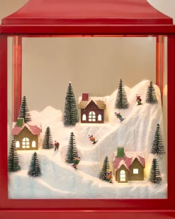 Balsam Hill Alpine Ski Mountain Lantern Outlet