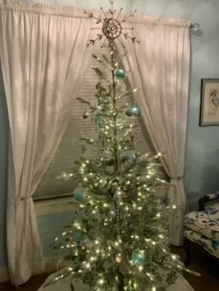 Balsam Hill Antiqued Snowflake Christmas Tree Topper Hot