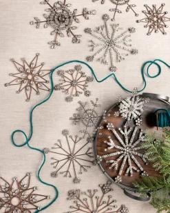 Balsam Hill Antiqued Snowflake Christmas Ornament Collection Sale
