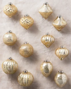 Balsam Hill BH Essentials Mercury Glass Ornament Collection New