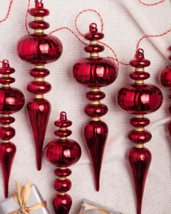 Balsam Hill Brilliant Bordeaux Ornament Collection