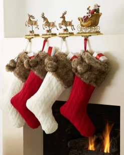 Balsam Hill Cableknit Stockings Outlet