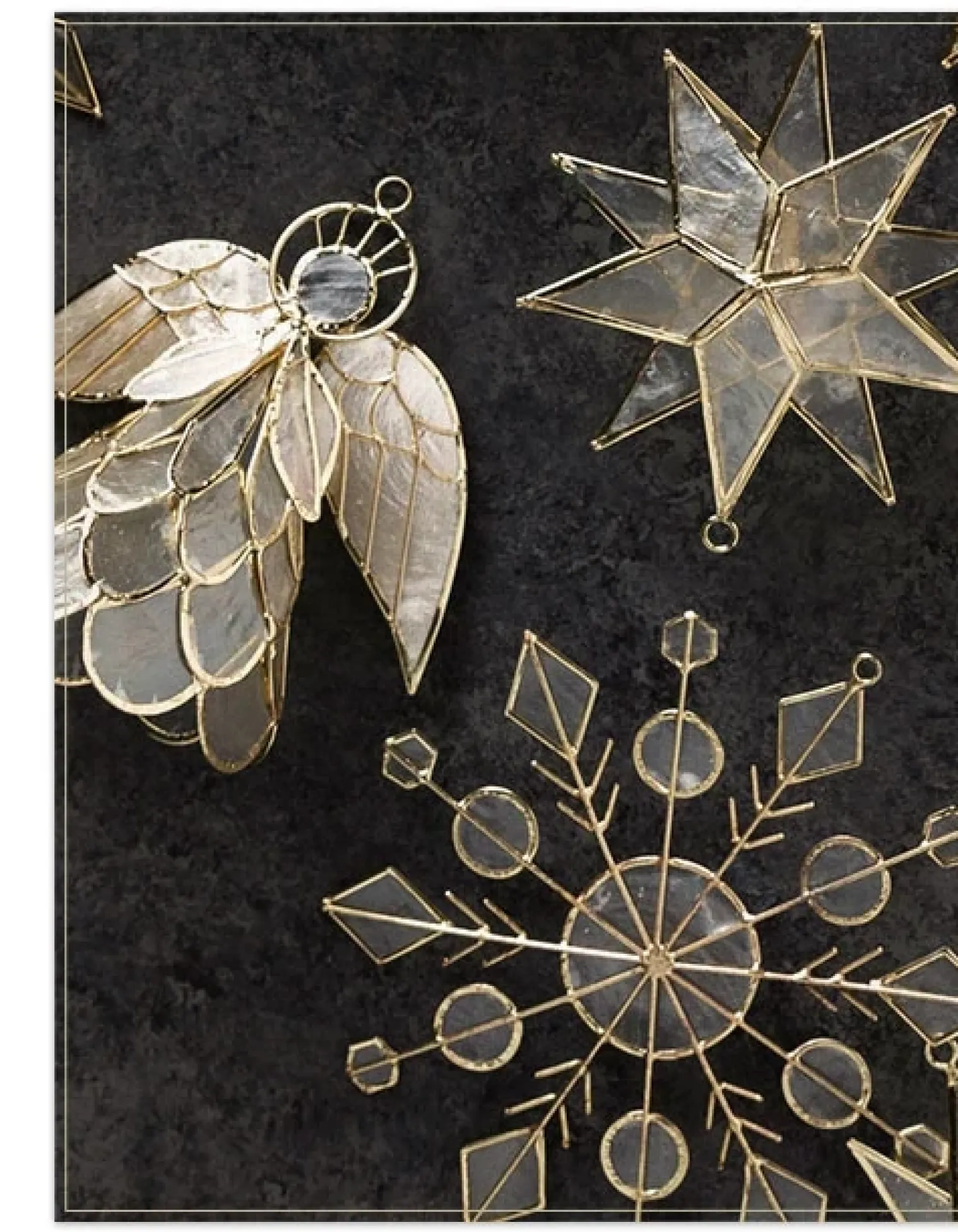Balsam Hill Capiz Ornament Collection Sale