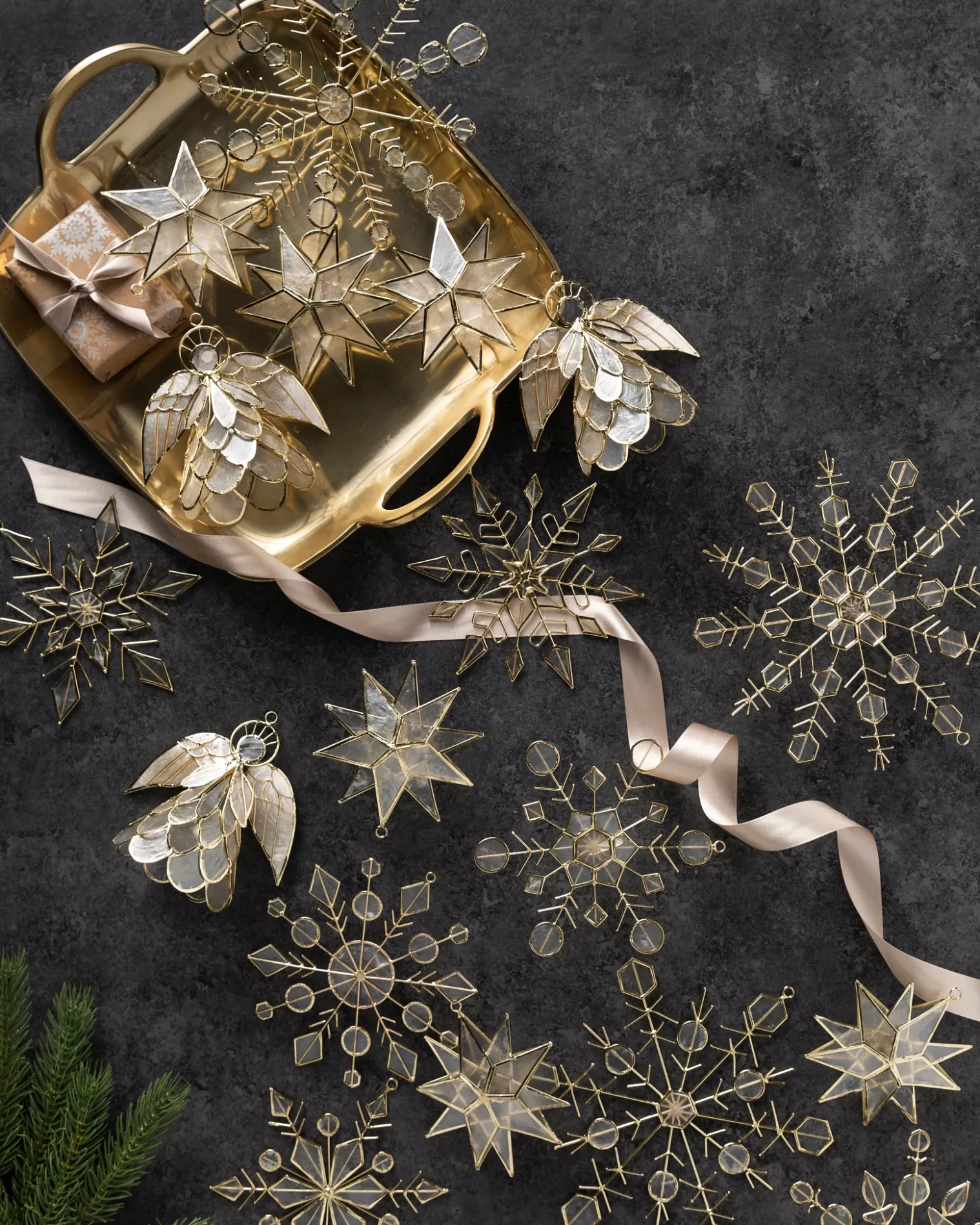Balsam Hill Capiz Ornament Collection Sale