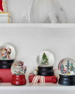 Balsam Hill Christmas Moments Musical Snow Globes New