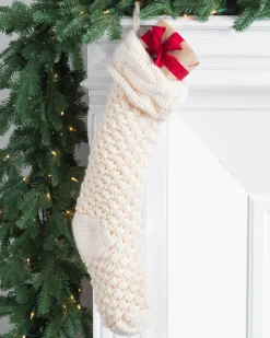Balsam Hill Chunky Knit Stocking Sale