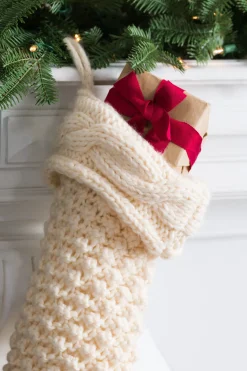 Balsam Hill Chunky Knit Stocking Sale