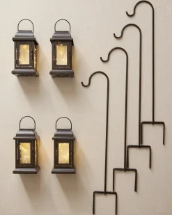 Balsam Hill Classic Lantern Solar Pathway Fairy Light Set