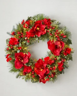Balsam Hill Crimson Blooms & Berries Foliage Online