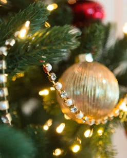 Balsam Hill Crystal & Gold Christmas Tree Garlands Discount