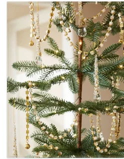 Balsam Hill Crystal & Gold Christmas Tree Garlands Discount