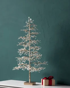 Balsam Hill Crystal & Pearl Champagne Trees