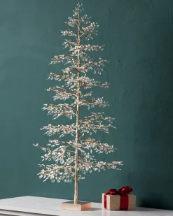 Balsam Hill Crystal & Pearl Champagne Trees