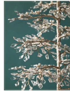 Balsam Hill Crystal & Pearl Champagne Trees