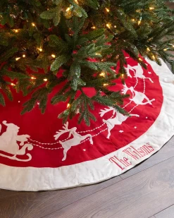 Balsam Hill Dashing Through The Snow Christmas Tree Skirts