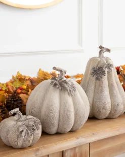 Balsam Hill Faux Wood Pumpkins Online