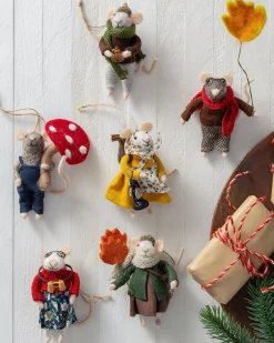 Balsam Hill Festive Friends Felt Christmas Ornament Collection