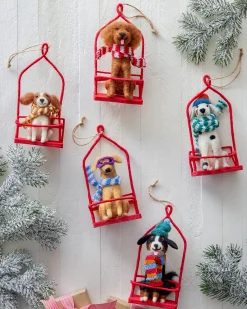Balsam Hill Festive Friends Felt Christmas Ornament Collection