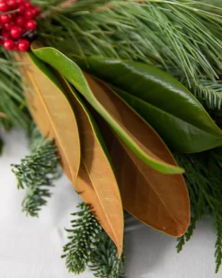 Balsam Hill Fresh Southern Magnolia Evergreen Foliage Outlet