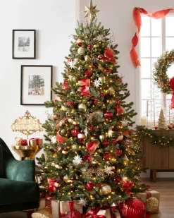 Balsam Hill Glitter Ombre Christmas Tree Ribbon Outlet