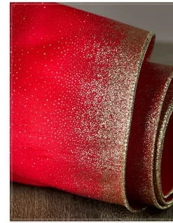 Balsam Hill Glitter Ombre Christmas Tree Ribbon Outlet