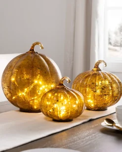 Balsam Hill Glowing Glass Pumpkins - Set Of 3 Online