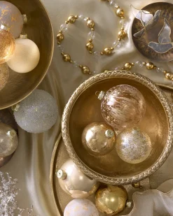 Balsam Hill Golden Glow Ornament Collection Online