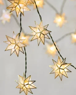 Balsam Hill Lit Capiz Star Christmas Tree Garlands Best