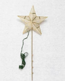Balsam Hill Lit Capiz Star Tree Toppers New