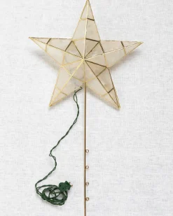 Balsam Hill Lit Capiz Star Tree Toppers New