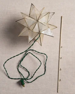 Balsam Hill Lit Capiz Star Tree Toppers New