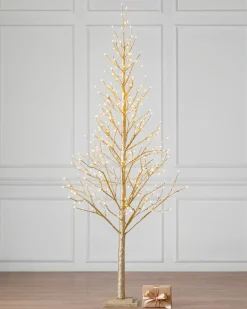 Balsam Hill Lit Champagne Glitter LED Trees Online