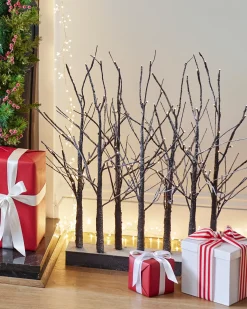 Balsam Hill Lit Snowy Branch LED Tree Grove Sale