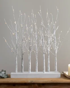 Balsam Hill Lit Snowy Branch LED Tree Grove Sale