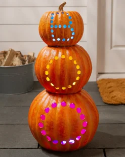 Balsam Hill Lit Stackable Cut-Out Pumpkins Discount