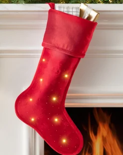 Balsam Hill Lit Starlight Christmas Stockings Hot