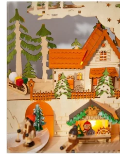 Balsam Hill Lit Wooden Animated Scenes Sale