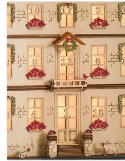 Balsam Hill Lit Wooden Christmas Advent Calendars Outlet