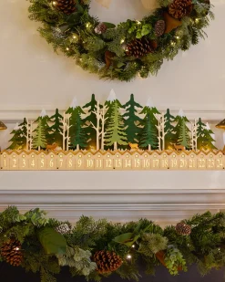 Balsam Hill Lit Wooden Christmas Advent Calendars Outlet