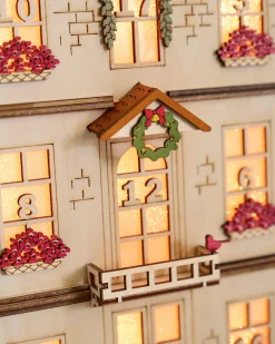 Balsam Hill Lit Wooden Christmas Advent Calendars Outlet