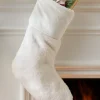 Balsam Hill Lodge Faux Fur Christmas Stockings