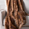 Balsam Hill Lodge Faux Fur Throws Clearance