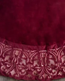 Balsam Hill Luxe Embroidered Velvet Tree Skirts Hot