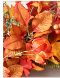 Balsam Hill Maple Leaf & Japanese Lantern Foliage New