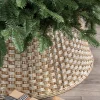 Balsam Hill Metallic Basketweave Christmas Tree Collars Sale