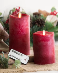Balsam Hill Miracle Flame LED Wax Pillar Candles Sale