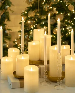 Balsam Hill Miracle Flame Premium 3D LED Wax Pillar Candles Online